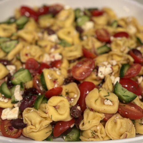 Greek Inspired Tortellini Salad